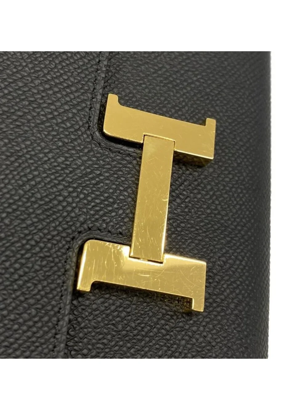 Hermes Wallet on Chain Constance to Go Veau Epsom Black Gold Shoulder Bag
